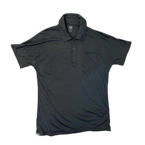 Icebreaker 100% Merino Wool Polo Shirt Superfine Ultralite 150 Gray size Small
